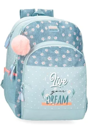MOVOM Live Your Dreams Sac à dos scolaire adaptable à chariot 33 x 46 x 17 cm Polyester 25,81 L, , Sac à dos scolaire adaptable au chariot