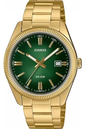 Casio Mixte Analogique Quartz Montre avec Bracelet en MTP-1302PGC-3AVEF