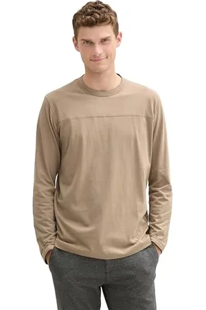 TOM TAILOR 1044011 T-Shirt à Manches Longues, 13626-Marron Parasol, XXL Hommes