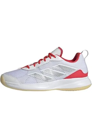 adidas Femme Avaflash Low Tennis Shoes Chaussures, FTWR White/Silver met./Lucid Red, 38 EU