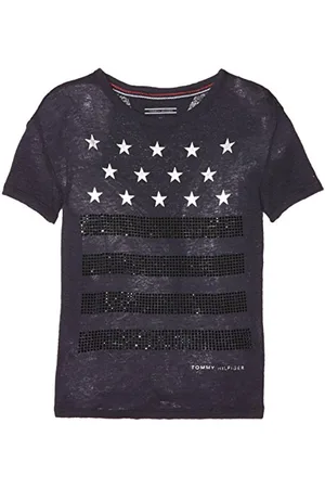 Tommy Hilfiger H Star Stripe Studs CN Knit S/s, T-Shirt Fille, , 92