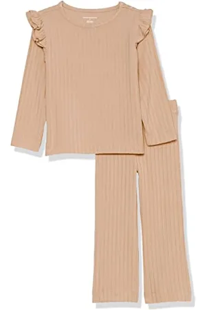 Amazon Ensemble de vêtements à côtes Larges Fille, Lot de 2, , 8 Ans
