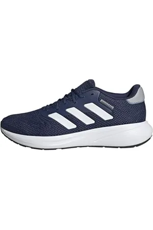 adidas Mixte Response Runner Shoes Chaussures de Course, Dark Blue/FTWR White/Halo Silver, 40 EU