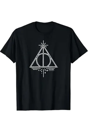 Harry Potter Deathly Hallows Line Art T-Shirt