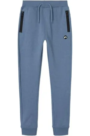 NAME IT Garçon Nkmvimo SWE Bru Noos Les Pantalons De Survêtement, Bleu, 7 Ans EU