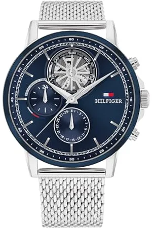 Tommy Hilfiger Montre Analogique Multifunction à Quartz pour Homme avec Bracelet en Acier Inoxydable avec Bracelet en Acier Inoxydable - 1710609