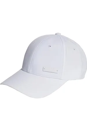 adidas Mixte Metal Badge Lightweight Baseball Cap, White, L