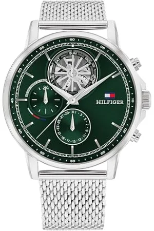Tommy Hilfiger Montre Analogique Multifunction à Quartz pour Homme avec Bracelet en Acier Inoxydable avec Bracelet en Acier Inoxydable - 1710608