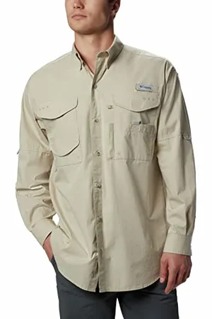 Columbia Bonehead Chemise à Manches Longues pour Homme, fossile, Taille XL