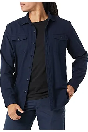 Amazon Chemise en Flanelle, à Manches Longues, Deux Poches, Coupe Ajustée Homme, , XL