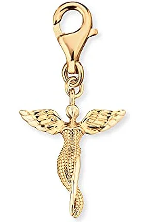 Engelsrufer Pendentif en argent sterling pour femme avec symbole ange gardien - Fermoir mousqueton - Sans nickel, 14,5 x 15 mm, Argent sterling, Pas de gemme