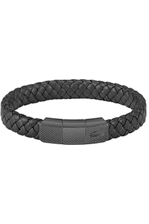 Lacoste Bracelet en cuir pour Homme Collection ROKEL Noir - 2040285