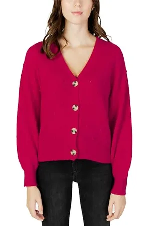 VILA Vituli L/S Rev Knit Cardigan/Su/PB, , L Femme