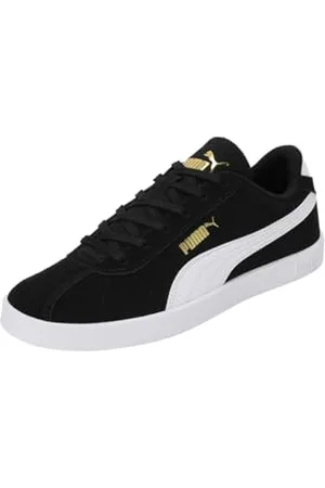 PUMA Mixte Club II Sneaker, Black White Gold, 39 EU