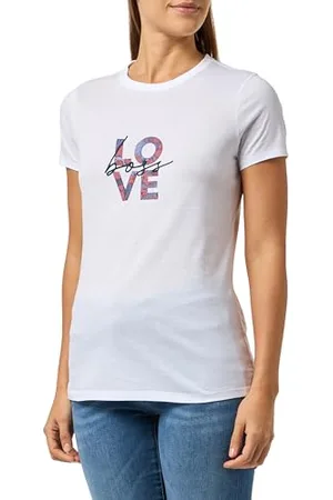 HUGO BOSS C_ Elogo_print18 Jersey, White, M Women