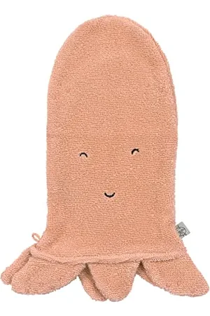 LÄSSIG LÄSSIG Gant de toilette pour enfants Gant de toilette en tissu éponge coton/Play Wash Glove GOTS Octopus