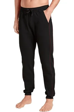 Calida Remix Basic Lounge Casual Pants, Black, Standard Men