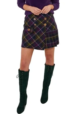 Joe Browns Heritage Check Pleated Mini Skirt Jupe, , 44 Femme