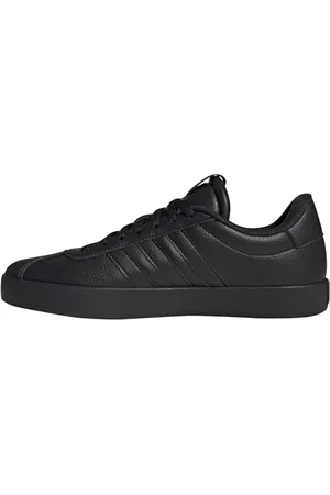 adidas Homme VL Court 3.0 Shoes Chaussures, Carbon Black/Carbon Black/GOLDMET, 40 EU