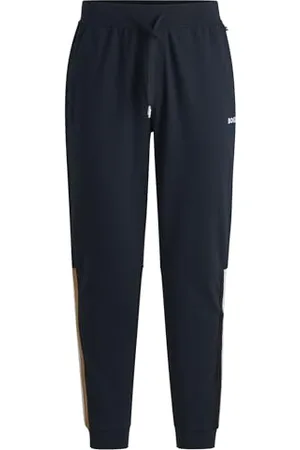 HUGO BOSS Hommes Laze Pants CW Bas de survêtement en Coton Stretch avec Logo imprimé