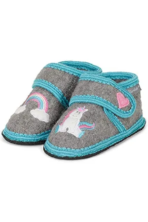 Sterntaler Garçon Fille Chaussons Sabots, Gris (Rauchgrau 566), 18 EU