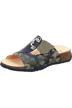 Think! Mizzi Chausson Durable, Mule Femme, 8100 Indigo/Kombi, 35 EU