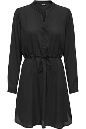 ONLY Onlcory L/S V-Neck Tunic WVN Noos Robe, Noir (Black), XS aux Femmes