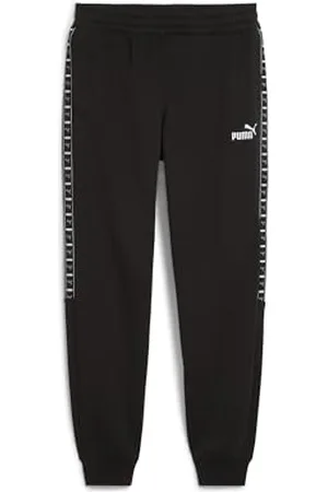 PUMA ESS Tape Sweatpants FL cl, Pantalon tricoté Homme, Black