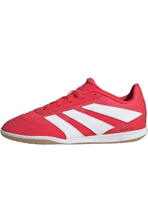 adidas Predator Club Junior Football Boots Indoor Sala Basket, Lucid Red/FTWR White/Core Black, 22 EU