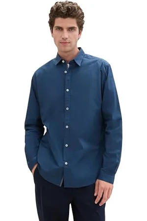 TOM TAILOR 1037435 Chemise, 26779-Bleu Nuit, XL Hommes