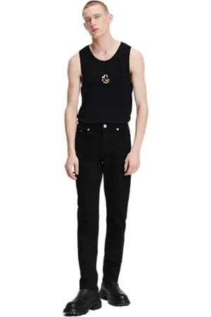 Karl Lagerfeld Mid Rise Slim Denim Jeans, , 30W / 32L Homme