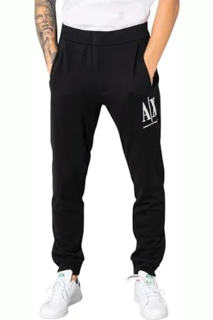Armani Exchange Icon Tracksuit Bottom Pantalon De Sport, (Black 1200), 54 (Taille Fabricant: X-Large) Homme