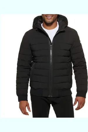 DKNY Veste Bomber matelassée à Capuche Performance Manteau Alternatif en Duvet, , S Homme