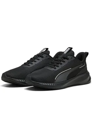 PUMA Mixte Flyer Lite 3 Chaussure de Course sur Route, Black Black Silver, 37.5 EU