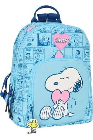 Safta SNOOPY LOVE - Mini sac à dos pour un usage quotidien, idéal pour les enfants de différents âges, confortable et polyvalent, qualité et résistance, 25 x 13 x 30 cm, , M, Décontracté