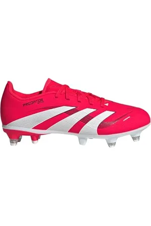 adidas Predator League Junior Football Boots Soft Ground Basket, Lucid Red/FTWR White/Core Black, 23 EU