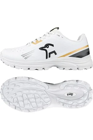 Kookaburra KC 3.0 Chaussure de Cricket avec Semelle en Caoutchouc – Or/Noir – 46