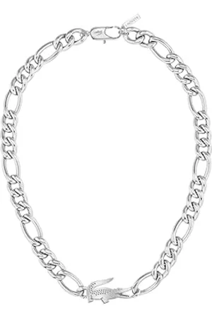 Lacoste Collier en Chaîne Pour Homme et Femme Collection CROCODILE en Acier Inoxydable avec un Charm en forme de Crocodile - 2040371