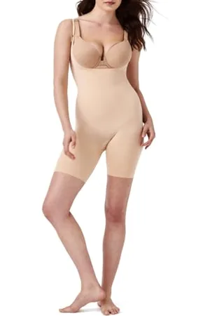Spanx Open-Bust Mid-Thigh Bodysuit, Maillot gainant ,