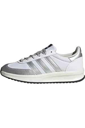adidas Femme Run 70S 2.0 Shoes Chaussures, Cloud White/Silver Metallic/Off White, 36 2/3 EU
