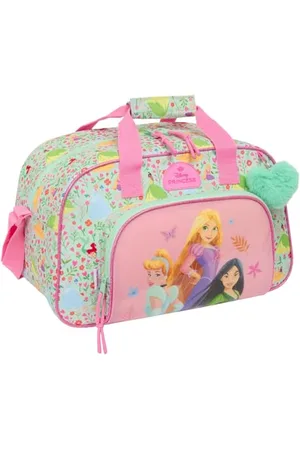 Safta PRINCESAS Disney Bloom - Sac de Sport, Sac à Dos, idéal pour Enfants de différents âges, Confortable et Polyvalent, qualité et résistance, 40 x 23 x 24 cm, Vert d