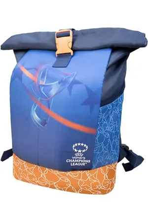 UEFA Sac à dos pour femme Ligue des Champions League - Produit sous licence officielle UWCL - Compartiment pour ordinateur portable - Bretelles réglables - Sac à dos durable pour fan de football