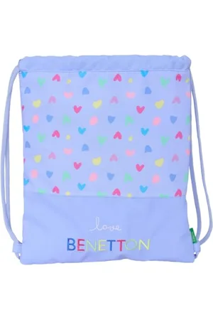 Safta Benetton - Grand sac à dos plat, idéal pour enfants de différents âges, confortable et polyvalent, qualité et résistance, 35 x 40 cm, , M, Décontracté