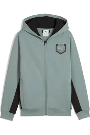 PUMA Active Sports Graphic Hoodie Full-Zip TR B, Vestes Sweat Garçon,