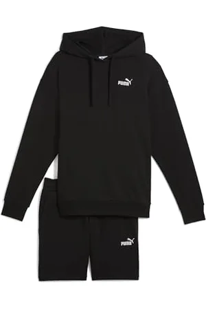 PUMA Short Hooded Relaxed Sweat Suit 7" TR op, Costumes tricotés Femme, Black
