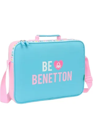 Safta BENETTON UNIQUE - Portefeuille extrascolaire, porte-tout, bandoulière, confortable et polyvalent, qualité et résistance, 38 x 6 x 28 cm, , M, Décontracté