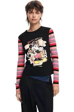 Desigual T- Shirt à Manches Longues en Tricot pour Femme, , XX-Large