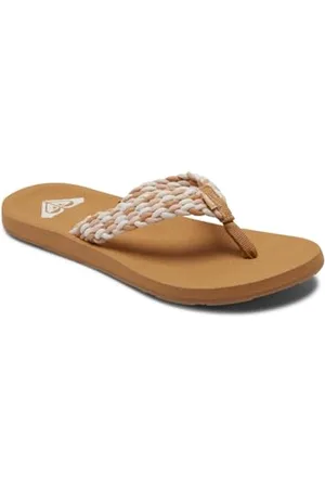 Roxy Porto, Chaussures de Plage & Piscine Femme, Blanc (Natural Nat), 38 EU