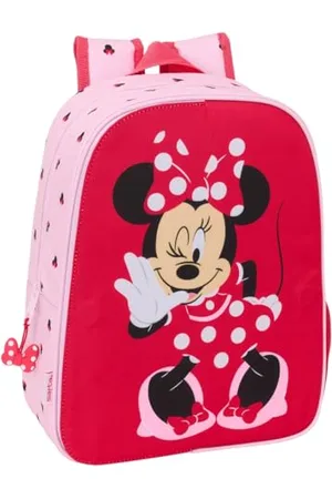 Safta MINNIE MOUSE NAIVE - Sac à dos pour enfant, adaptable au chariot, nettoyage facile, idéal pour les enfants de différents âges, confortable et polyvalent, qualité et résistance, 26 x 11 x 34 cm