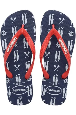 Havaianas Top Nautical, Tongs Confortables, Légères et Polyvalentes, Designs Style Marin, Lanières Larges, Homme
